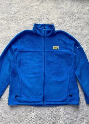 Polaire Columbia Bleu électrique logo entreprise Très bon état taille XL, merk: Columbia, staat: Heel goed, maat: XL, € 20,00, € 21,70 inclusief Kopersbescherming