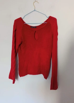 Jersey rojo intenso mangas caladas acampanadas, marque: Jenny, état: Très bon état, taille: S / 36 / 8, 6,50 €, 7,53 € Protection acheteurs incluse