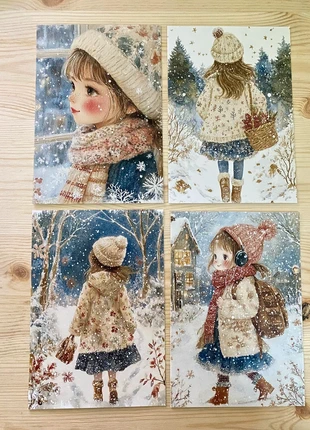 🎄 Très jolies cartes de Noël – Fillettes – Très mignonnes, zustand: Neu, 2,00 €, 2,80 € inklusive Vinted-Käuferschutz