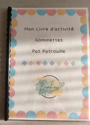Livret d'activité gommettes pat patrouille, merk: Fait Main, staat: Nieuw met prijskaartje, maat: 24-36 maanden / 92 cm, € 5,75, € 6,74 inclusief Kopersbescherming Pro