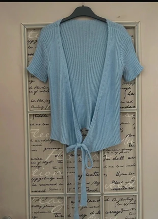 Cardigan maniche corte a costine scollo a V nuovo, état: Neuf sans étiquette, taille: Taille unique, 4,00 €, 4,90 € Protection acheteurs incluse