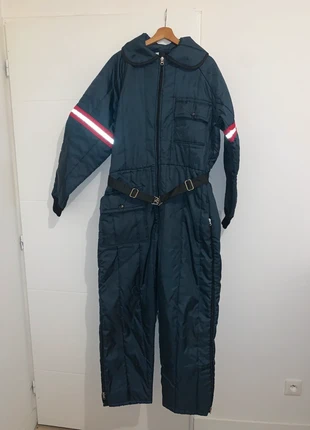 Combinaison froide USA – L – Workwear vintage – nylon épais – bandes réfléchissantes – ceinture, marque: Vintage Dressing, état: Très bon état, 25,00 €, 26,95 € Protection acheteurs incluse