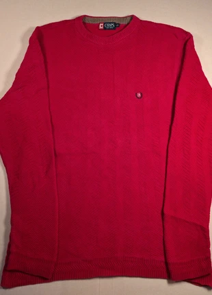 Artikel 0036 CHAPS Pullover | Rot | Klassischer Strick | 100% Baumwolle | Größe L, merk: CHAPS, staat: Heel goed, maat: L, € 19,99, € 21,69 inclusief Kopersbescherming
