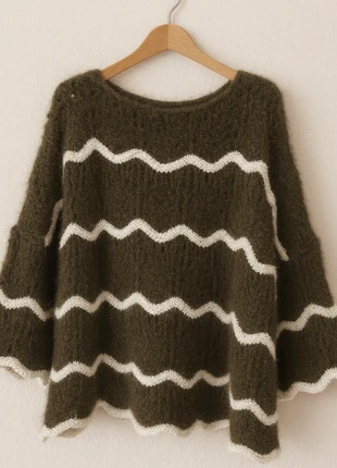 Pull kaki, brand: Boutique Parisienne, condition: Very good, size: One size, €22.00, €23.80 includes Buyer Protection