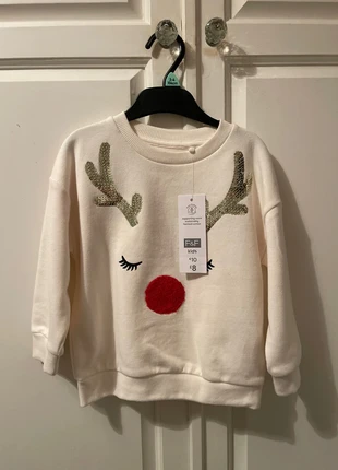 Christmas reindeer jumper, brand: F&F, condition: New with tags, size: 4 years / 104 cm, £3.00, £3.54 includes Buyer Protection