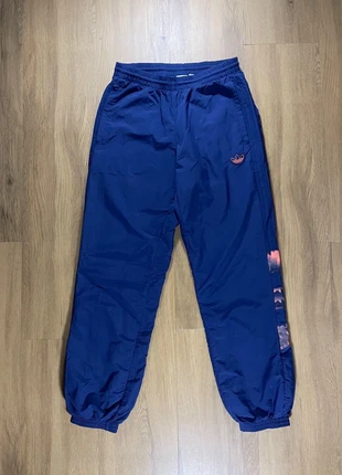 Vintage Adidas Trackpant Jogging baggy bleu marine bandes oranges Taille S, brand: adidas, condizioni: Ottime, taglia: S, €18.90, €20.55 include la Protezione acquisti