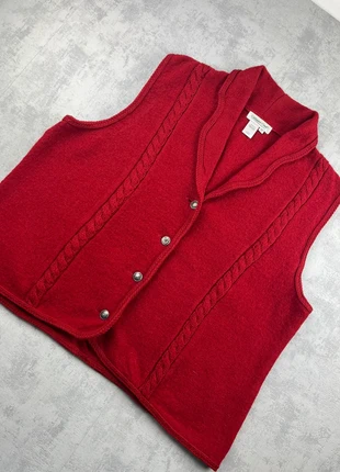 Gilet cardigan en laine vintage sans manches rouge - XXL, marke: Vintage Dressing, zustand: Sehr gut, größe: XXL / 44 / 16, 20,00 €, 21,70 € inklusive Vinted-Käuferschutz