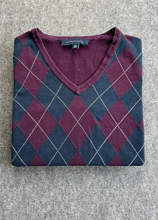 Pull Tommy Hilfiger taille XS Homme Bordeaux Coton Col V #0230, brand: Tommy Hilfiger, condizioni: Ottime, taglia: XS / IT 38 / EU 34, €20.90, €22.65 include la Protezione acquisti