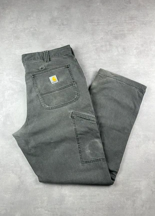 Pantalon carhartt cargo workwear baggy gris vintage - Taille 36x32, marca: Carhartt, estado: Muito bom, tamanho: PT 46 | W36, €20.00, €21.70 inclui Proteção do Comprador Pro