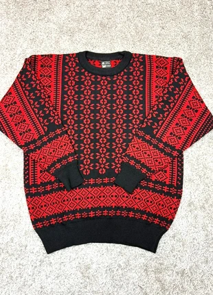 Pull d'hiver vintage Dale of Norway noir rouge col rond 100% laine femme - L, marke: Dale of Norway, zustand: Sehr gut, größe: L / 40 / 12, 75,00 €, 79,45 € inklusive Vinted-Käuferschutz