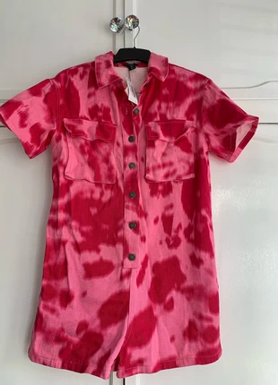 New Painted tie-dye denim rumba pink size 8, but I think it’s really a size 10, brand: Nasty Gal, condition: New with tags, size: M / UK 12-14, £10.00, £11.20 includes Buyer Protection