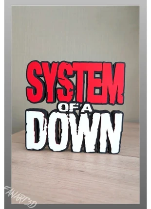 System of a Down logo deco Soad 13x14cm Fanart, marke: System of a down, zustand: Sehr gut, 16,00 €, 17,50 € beinhaltet Vinted-Käuferschutz Pro