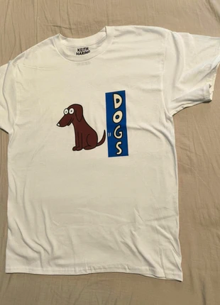 T-shirt Keith Haring Dogs Illustration graphique Taille M, brand: Keith Haring, condition: New without tags, size: M, €15.99, €17.49 includes Buyer Protection