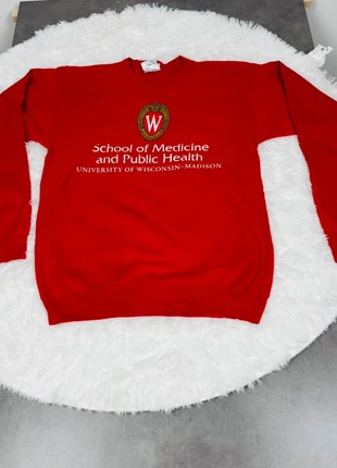 Sweat rouge University of Wisconsin-Madison - 🎓 Style universitaire intemporel !, brand: Vintage Dressing, condition: Very good, size: S, €17.00, €18.55 includes Buyer Protection