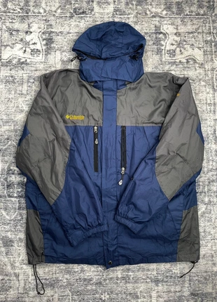 veste imperméable columbia vintage logo brodé gris/bleu taille XL coupe-vent outdoor randonnée, marke: Columbia, zustand: Sehr gut, größe: XL, 45,00 €, 47,95 € inklusive Vinted-Käuferschutz