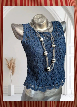 Preciosa blusa de encaje Boutique parisienne talla S, marca: Boutique Parisienne, estado: Muito bom, tamanho: S / 36 / 8, €12.00, €13.30 inclui Proteção do Comprador