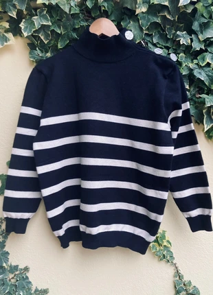 Jersey rayas marinero 💟 pullover vintage femme, merk: Local, staat: Heel goed, maat: S / 36 / 8, € 6,00, € 7,00 inclusief Kopersbescherming
