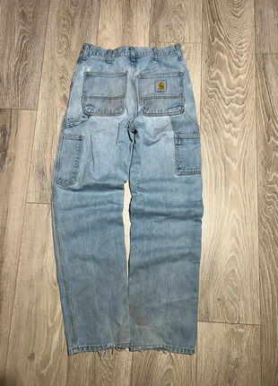 Carhartt WIP Single Knee Pant Denim Bleu Clair 27x32 Workwear Straight Fit Homme, marca: Carhartt, estado: Bom, tamanho: PT 36 | W27, €20.00, €21.70 inclui Proteção do Comprador