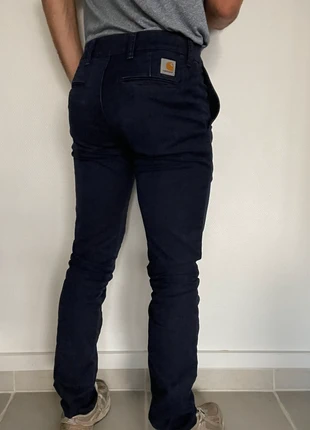 Pantalon Sid Pant Carhartt bleu marine w30l34, marca: Carhartt, estado: Muito bom, tamanho: PT 40 | W30, €34.90, €37.35 inclui Proteção do Comprador