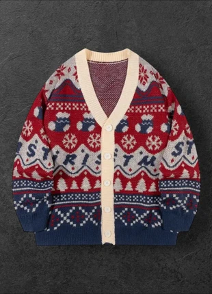 Cardigan Knit Crazy sweater Américain old school 90s USA - Vintage Tricot y2k - L, marque: y2k, état: Très bon état, taille: L, 58,00 €, 61,60 € Protection acheteurs (Pro) incluse