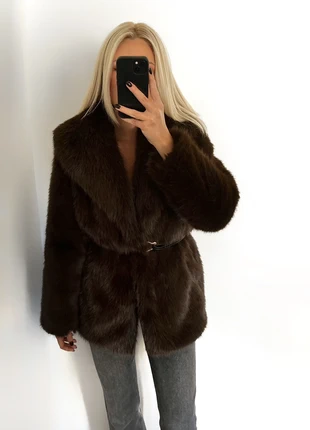 Fourrure marron Zara, merk: Zara, staat: Nieuw met prijskaartje, maat: M / 38 / 10, € 80,00, € 84,70 inclusief Kopersbescherming