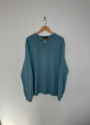 Pull en maille Ralph Lauren bleu clair logo brodé taille XL, marque: Ralph Lauren, état: Très bon état, taille: XL, 35,00 €, 37,45 € Protection acheteurs incluse