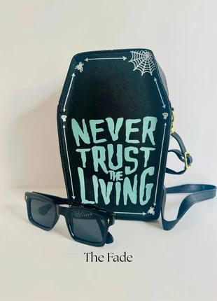 Halloween Coffin Bag - Never Trust the Living-Statement Crossbody, brand: NO LABEL, condition: New without tags, £13.00, £14.35 includes Buyer Protection Pro