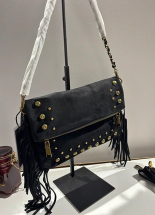 Sac à main frangea noir, brand: Boutique indépendante, condition: New with tags, €29.00, €31.15 includes Buyer Protection Pro