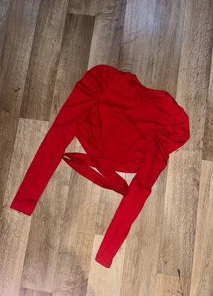 Red puff sleeve top, brand: Shein, condition: Very good, size: XS / 34 / 6, €2.00, €2.80 includes Buyer Protection