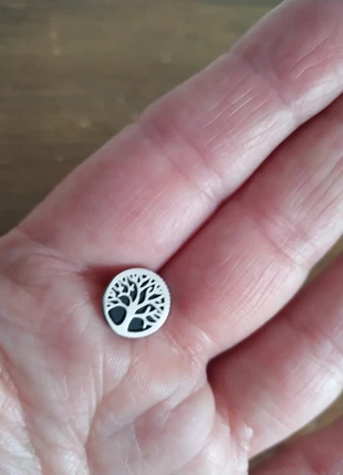 Bo arbre de vie acier inoxydable argent sur fond noir Satine, brand: Satine, condizioni: Ottime, €9.99, €11.19 include la Protezione acquisti Pro