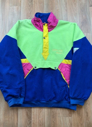 Veste polaire Vintage Ski Retro 90s multicolor crazy fleece Jacket | Taille XL, marca: Vintage Dressing, estado: Muito bom, tamanho: XL, €35.00, €37.45 inclui Proteção do Comprador