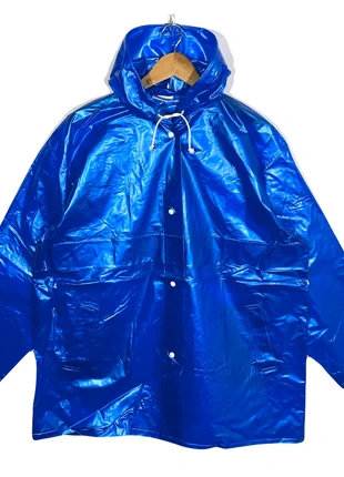 Imperméable Vinyl Cyber Brillant Bleu Vintage, marke: Vintage Dressing, zustand: Sehr gut, größe: M, 32,00 €, 34,30 € beinhaltet Vinted-Käuferschutz Pro