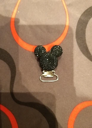 Speenkoordclip Mickey Mouse zwart, marca: Mickey Mouse, estado: Novo sem etiquetas, €1.00, €1.75 inclui Proteção do Comprador