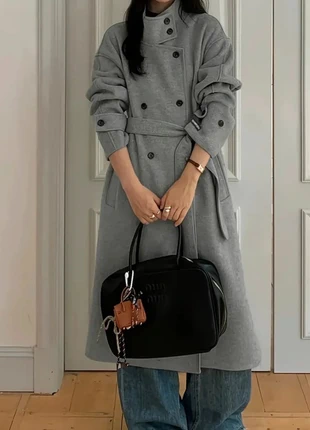 Manteau long hiver élégant à double boutonnage pour femme - Taille S, merk: Aesthetic, staat: Heel goed, maat: S / 36 / 8, € 52,99, € 56,34 inclusief Kopersbescherming