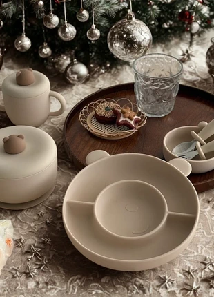 Coffret repas en silicone - Modèle Ourson, marque: obiboo, état: Neuf avec étiquette, 44,99 €, 47,94 € Protection acheteurs (Pro) incluse