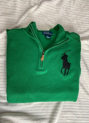 1/4 Zip Raph Lauren | Taille M  | vert logo brodé, brand: Ralph Lauren, condition: Very good, size: M, €33.00, €35.35 includes Buyer Protection