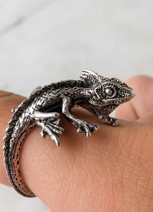 Bague lézard vintage argentée réglable, style gothique, merk: sans marque, staat: Heel goed, maat: Aanpasbaar, € 5,99, € 6,99 inclusief Kopersbescherming