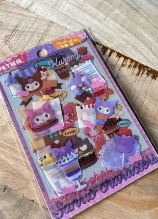 Sanrio stationery stickersheet bundle kuromi 4 stickervellen, sanrio kuromi thema hamburger, marque: Sanrio, état: Neuf sans étiquette, taille: Taille unique, 2,50 €, 3,33 € Protection acheteurs incluse