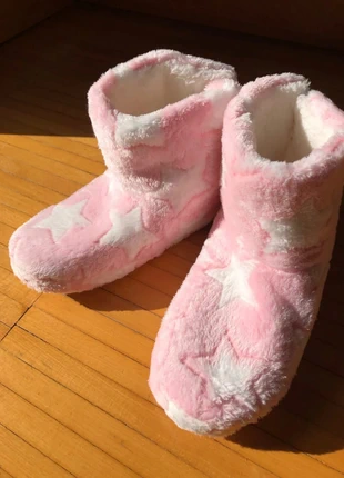 Pantofole con stelle rosa e bianche con pompon n. 40/41, état: Neuf sans étiquette, taille: 40.5, 13,90 €, 15,30 € Protection acheteurs incluse