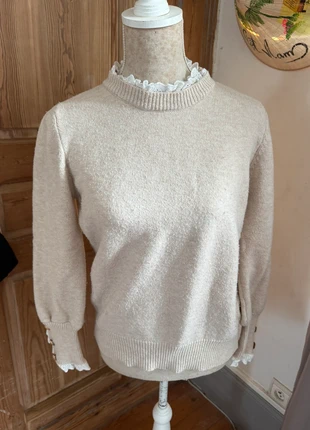 Pull col dentelle, marque: Boutique indépendante, état: Très bon état, taille: S / 36 / 8, 10,00 €, 11,20 € Protection acheteurs incluse