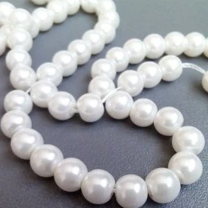 50 perles rondes nacrées blanc beige 6 mm – verre, marke: Accessoires, zustand: Neu, 1,00 €, 1,75 € inklusive Vinted-Käuferschutz