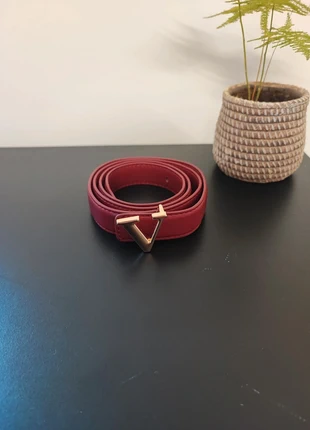 Ceinture en cuir rouge / Boucle dorée  / 110CM, condizioni: Ottime, taglia: 110 cm, €10.00, €11.20 include la Protezione acquisti Pro
