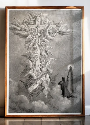 Affiche – La Vision de la Croix (Paradiso), Gustave Doré, marque: Art, état: Neuf sans étiquette, 17,90 €, 19,50 € Protection acheteurs (Pro) incluse