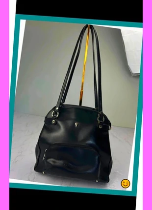 Sac à bandoulière et à dos Lancaster en cuir noir, brand: Lancaster, condizioni: Ottime, €36.00, €38.50 include la Protezione acquisti