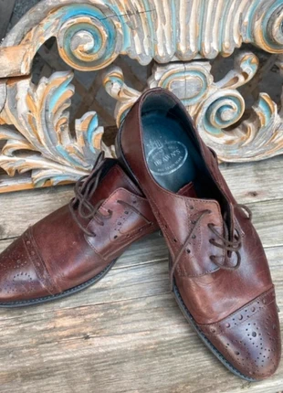 Brawn's scarpe derby Oxford uomo in vera pelle vintage tg 42, brand: Brawn's, condizioni: Ottime, taglia: 42, €35.00, €37.45 include la Protezione acquisti
