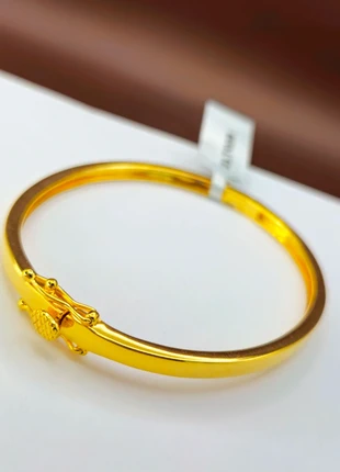 Sterling Silver 925 Gold-Tone Bangle Bracelet, Classic Hinged Design with Latch Clasp Detail, brand: sterling silver, condition: New with tags, £19.95, £21.65 includes Buyer Protection Pro