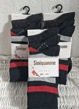 🧦NEUF : Lot De 3×3 Paires De Chaussettes 36/38 Sinequanone🧦, brand: Sinéquanone, condition: Very good, size: S | 35–38, €9.00, €10.15 includes Buyer Protection