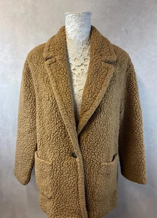 Manteau marron clair effet moumoute – ESE0 – Taille L – Lot MI19, condition: Very good, size: L / 40 / 12, €9.00, €10.15 includes Buyer Protection Pro