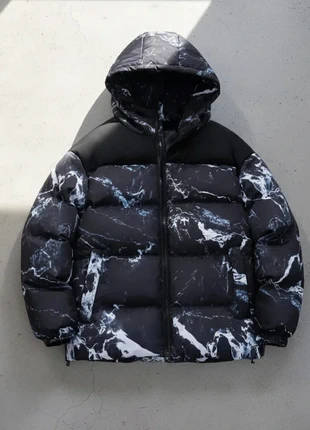 Doudoune marbrée noire – streetwear / tendance, brand: Lune d’Opale, condition: Very good, size: M, €89.90, €95.10 includes Buyer Protection