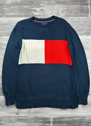 Pull long gros logo Tommy Hilfiger bleu marine taille M, marca: Tommy Hilfiger, estado: Muy bueno, tamaño: M / 38 / 10, 7,00 €, 8,05 € Protección al comprador Pro incluida